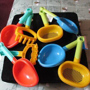 Lot of Children's Plastic Beach Sandbox Digging Tools NWT